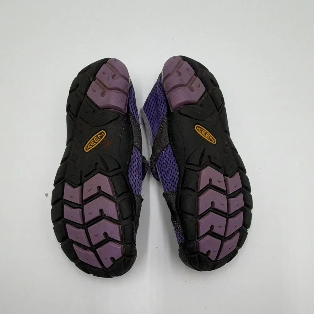KEEN Kids Mary Jane Shoes Purple/Gray/Black US 12 Hook & Loop Low Top